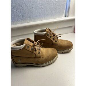 Women's Timberland Nellie‎ Waterproof Chukka Leather Boots Hiking Wheat Sz 6m
